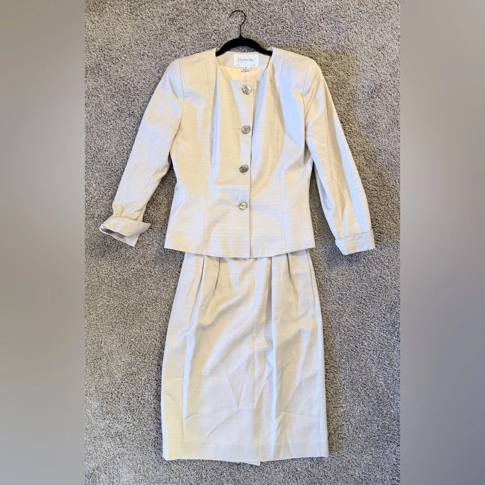 Vintage 1980s Christian Dior “The Suit” Women’s Skirt Suit *SET* - Women’s 10